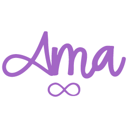 logo ama morado